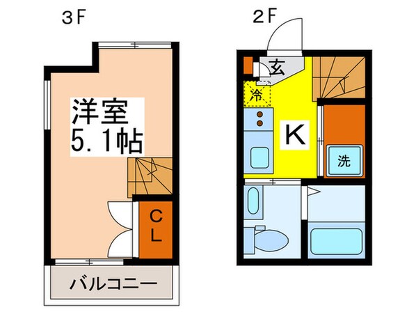 スエルテ小竹の物件間取画像